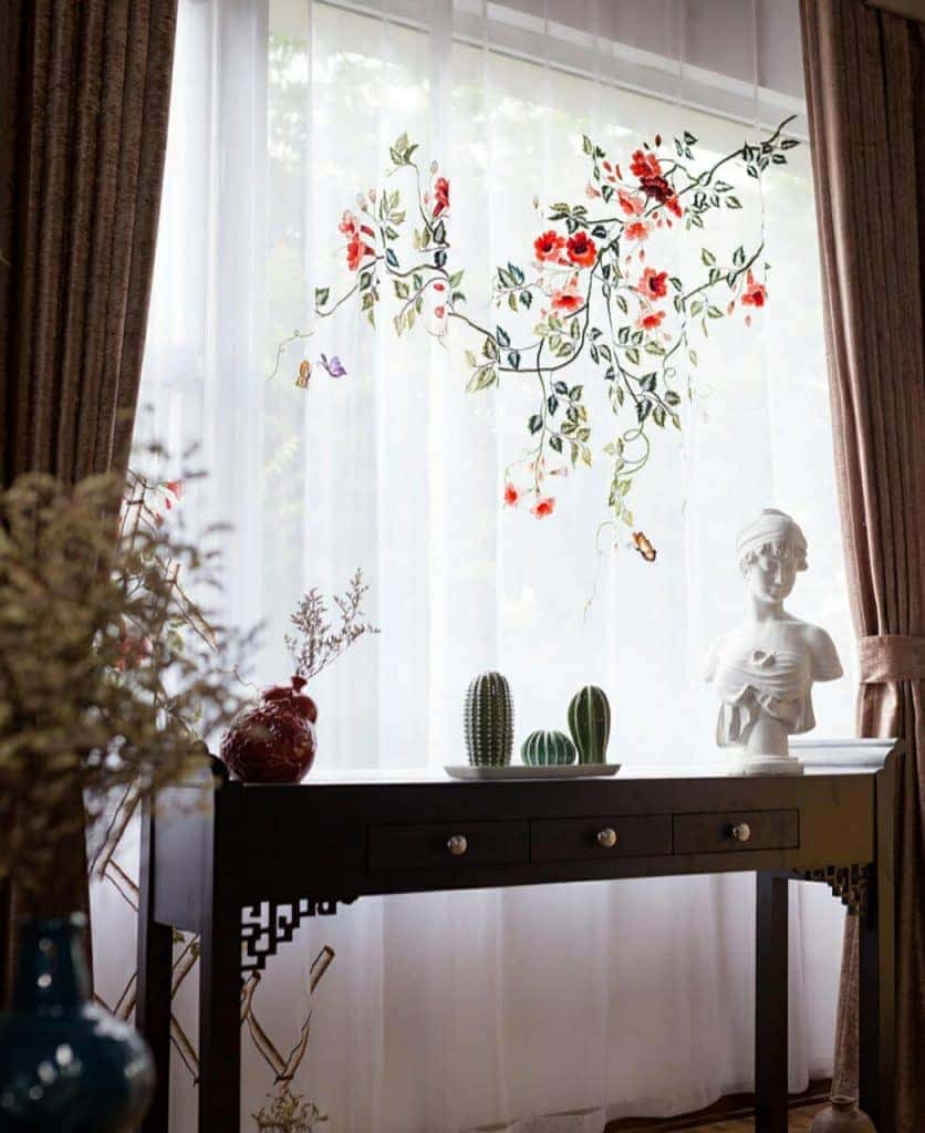 rèm thêu nghệ thuật Blinds