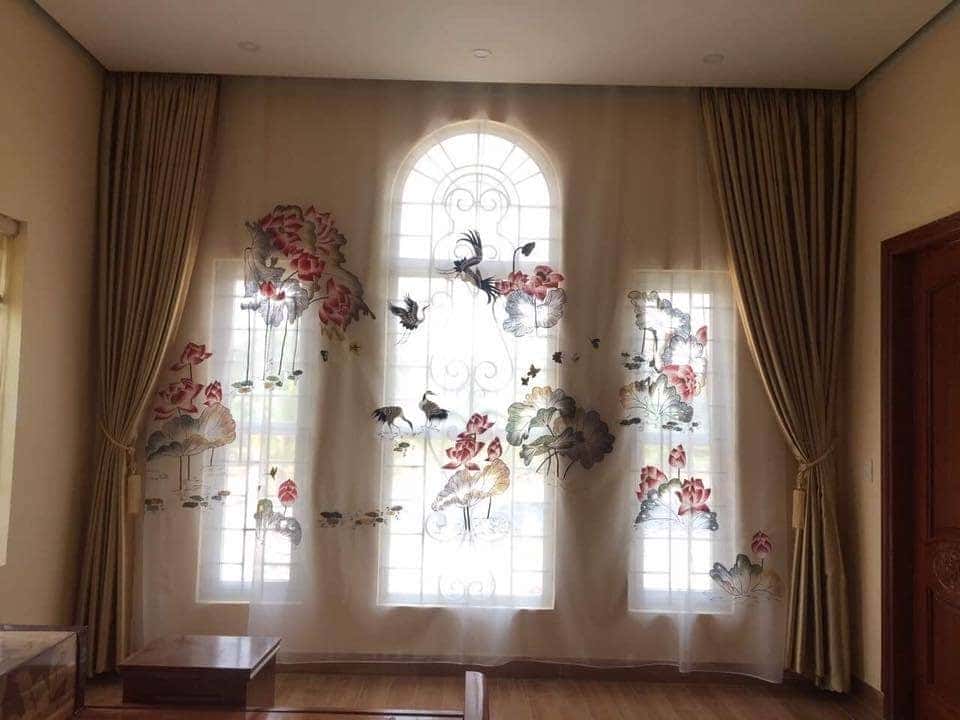 rèm thêu nghệ thuật blinds 3