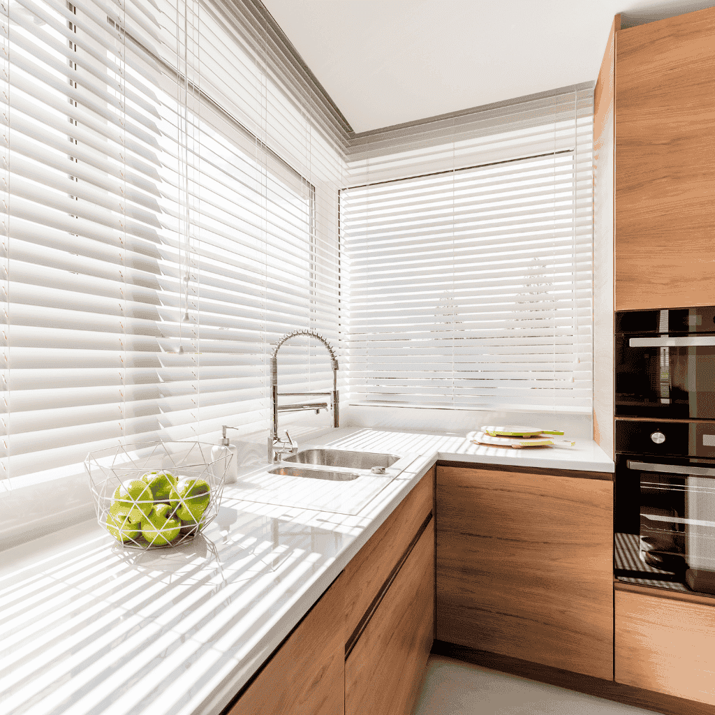rèm sáo nhôm phòng bếp blinds.vn