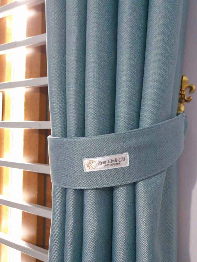 Công trình rèm vải voan thêu hoa, rèm vải 2 lớp 7 rem vai 2 lop rem vai voan hoa theu 7