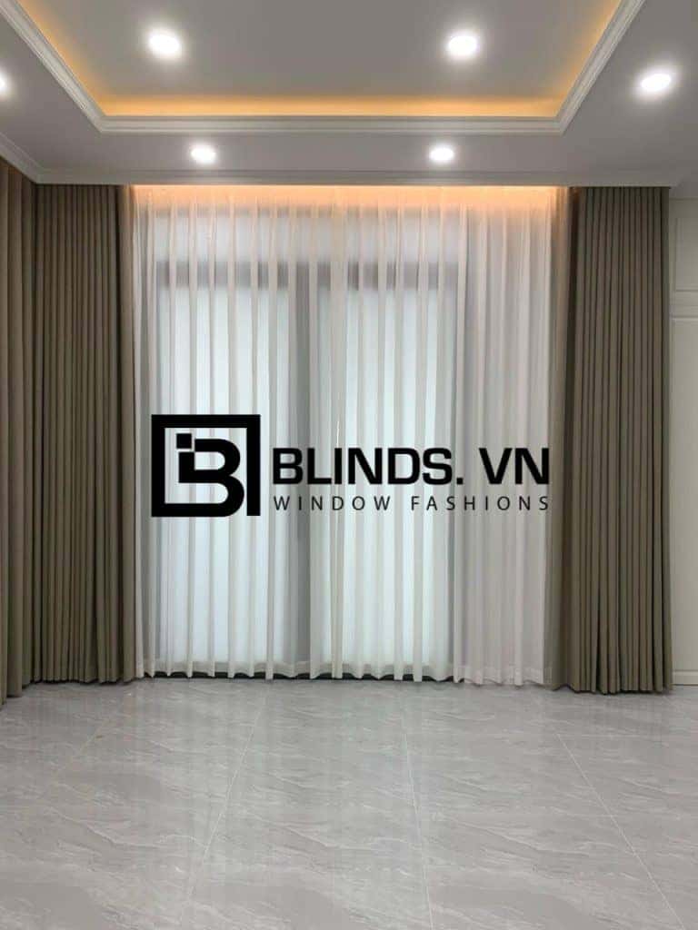 Công trình rèm vải 2 lớp blackout 100% tại nhà chị Lan Quận Tân Phú 14 blinds.vn rem vai 2 lop tan phu 16
