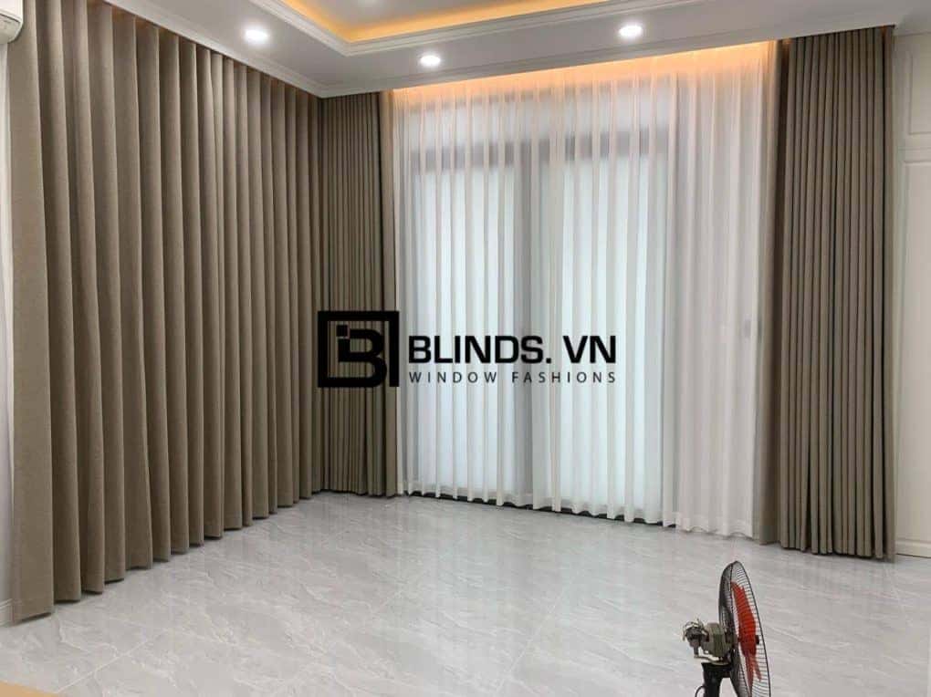 Công trình rèm vải 2 lớp blackout 100% tại nhà chị Lan Quận Tân Phú 16 blinds.vn rem vai 2 lop tan phu 18
