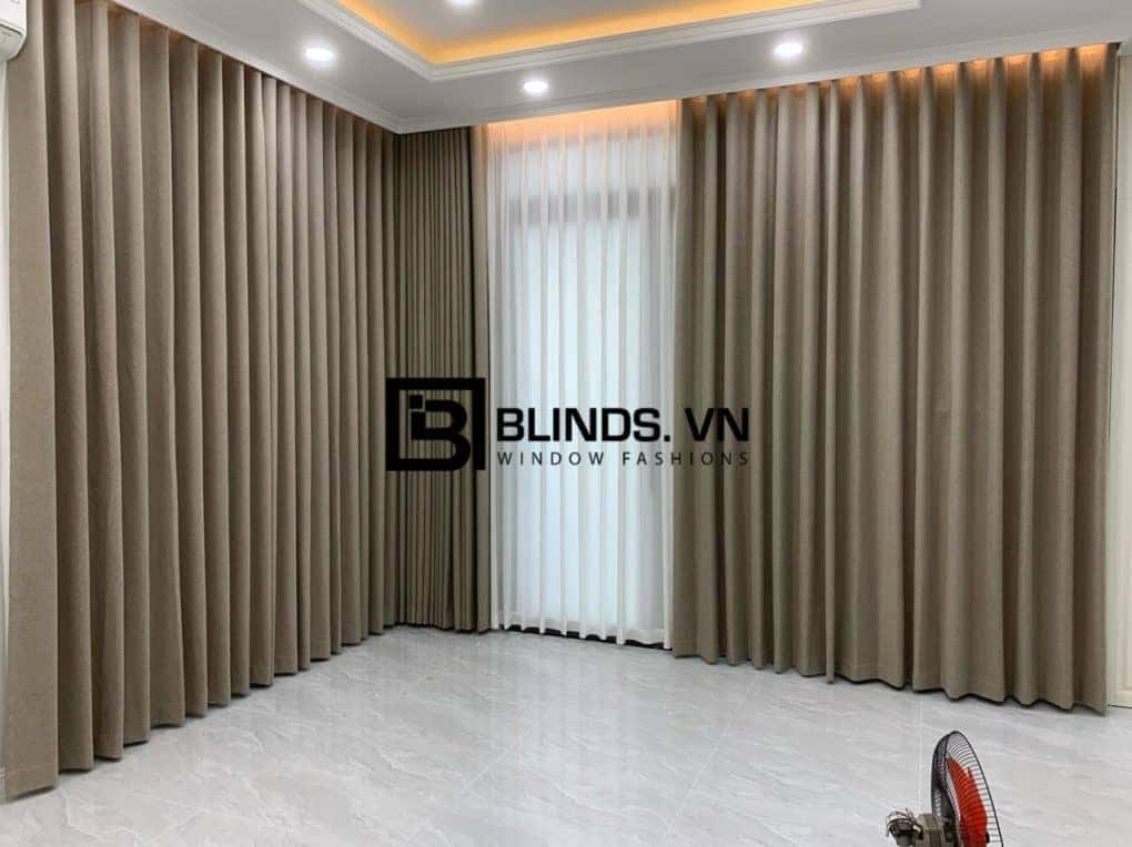 Công trình rèm vải 2 lớp blackout 100% tại nhà chị Lan Quận Tân Phú 17 blinds.vn rem vai 2 lop tan phu 19