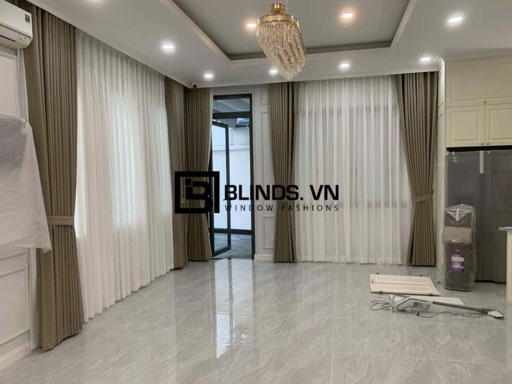 Công trình rèm vải 2 lớp blackout 100% tại nhà chị Lan Quận Tân Phú 3 blinds.vn rem vai 2 lop tan phu 5