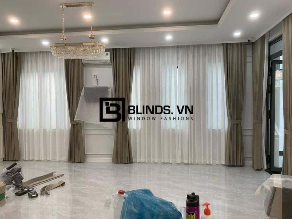 Công trình rèm vải 2 lớp blackout 100% tại nhà chị Lan Quận Tân Phú 4 blinds.vn rem vai 2 lop tan phu 6