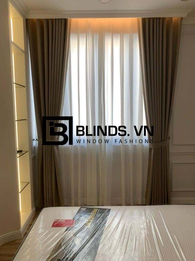 Công trình rèm vải 2 lớp blackout 100% tại nhà chị Lan Quận Tân Phú 6 blinds.vn rem vai 2 lop tan phu 8