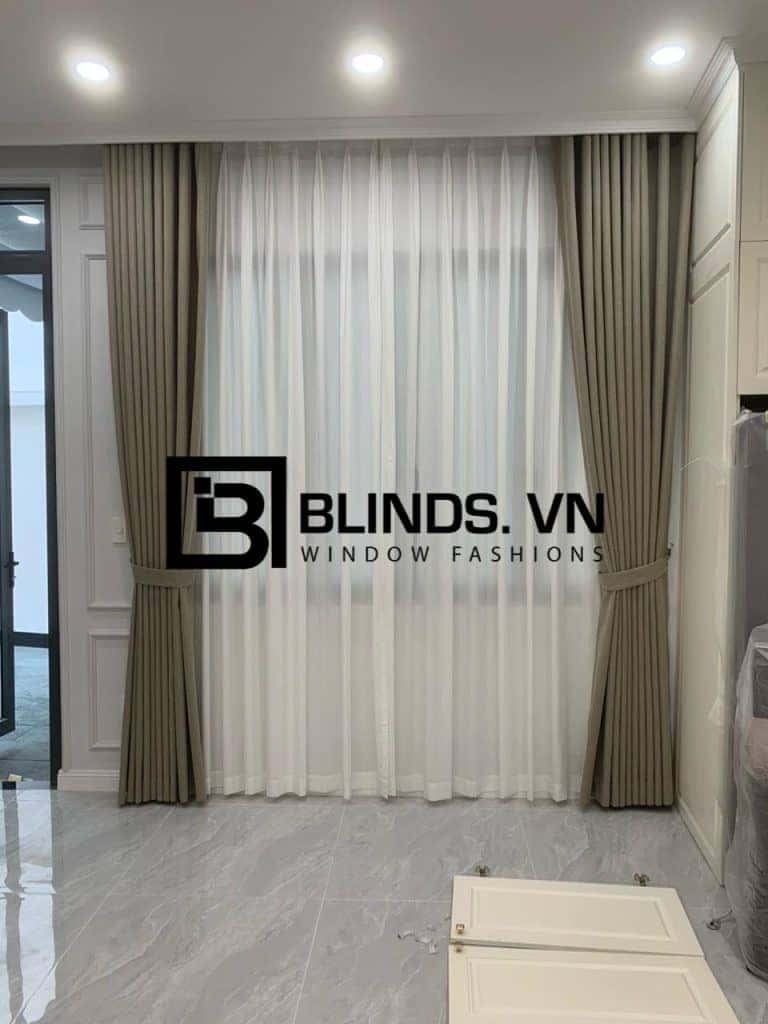 Công trình rèm vải 2 lớp blackout 100% tại nhà chị Lan Quận Tân Phú 7 blinds.vn rem vai 2 lop tan phu 9