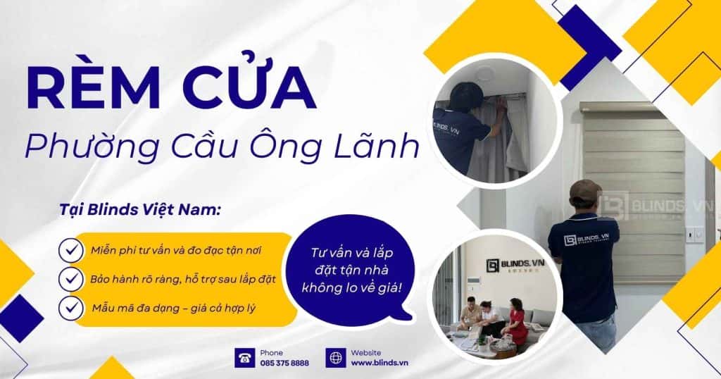 Rèm cửa phường Cầu Ông Lãnh quận 1