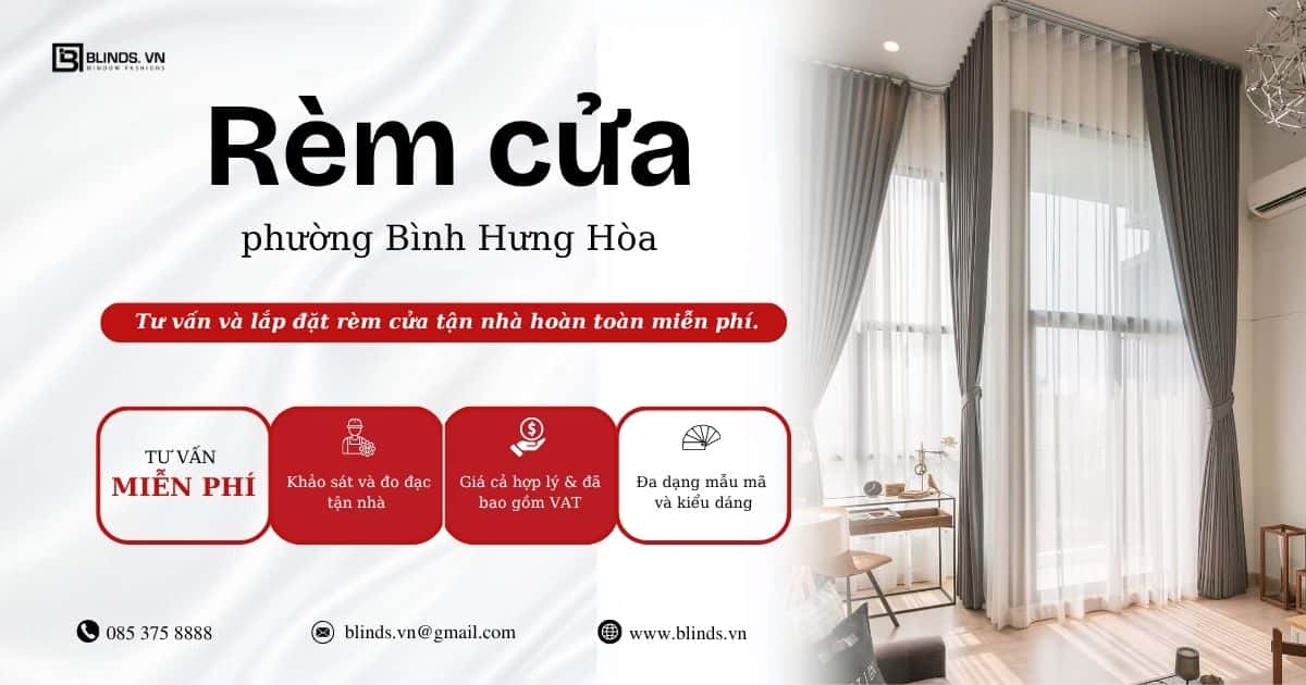 Rèm cửa phường Bình Hưng Hòa quận Bình Tân