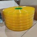 Rèm ngăn lạnh PVC màu vàng