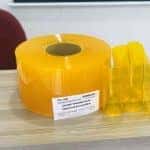 Rèm ngăn lạnh PVC màu vàng đậm