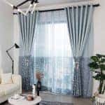 Rèm vải gấm hoa văn sang trọng