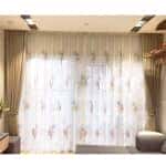 Rèm vải đẹp thêu hoa văn