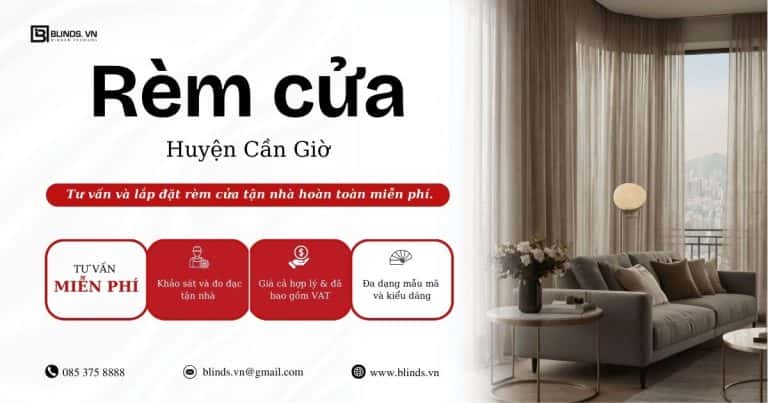 rèm cửa huyện Cần Giờ