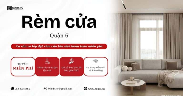 rèm cửa tại quận 6