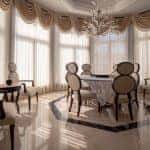 Rèm nữ hoàng biệt thự bầu dục