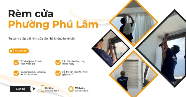 rèm cửa phường phú lâm quận 6