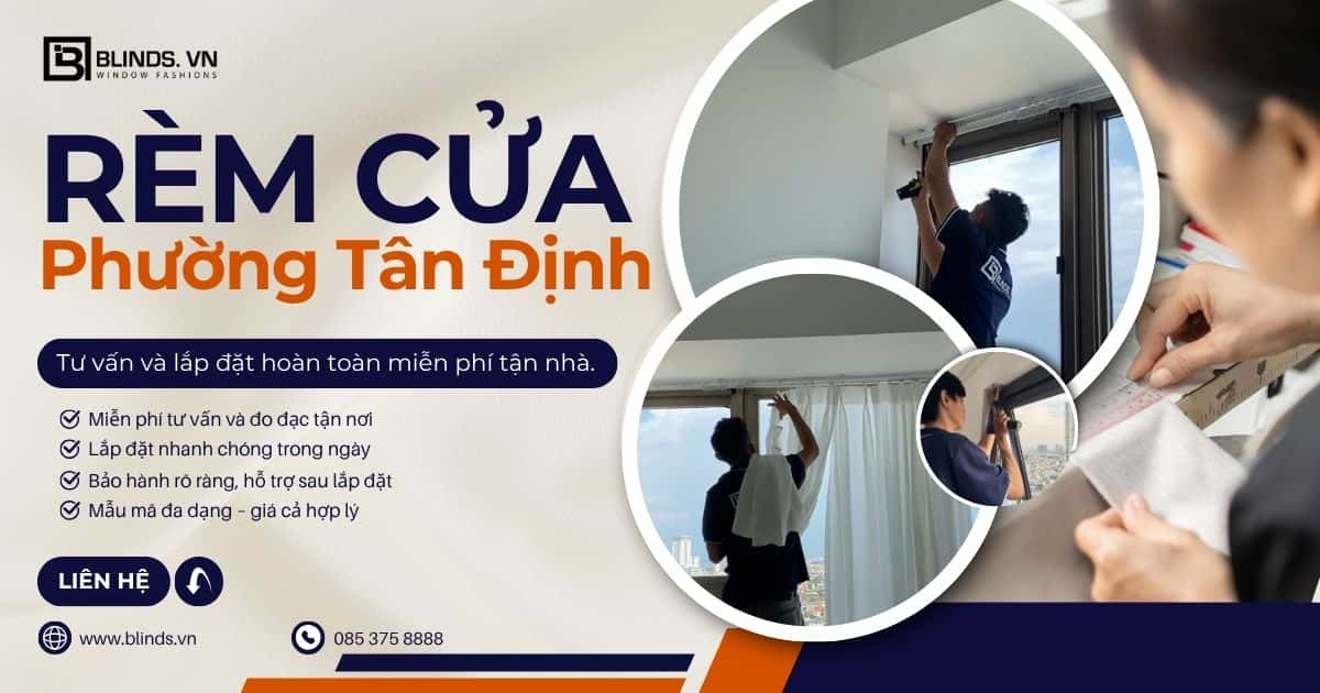 Rèm cửa phường Tân Định - quận 1