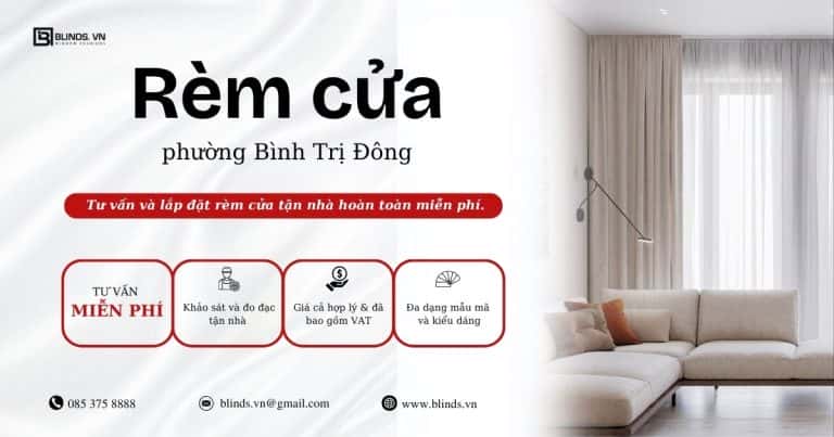 Rèm cửa phường Bình Trị Đông quận Bình Tân
