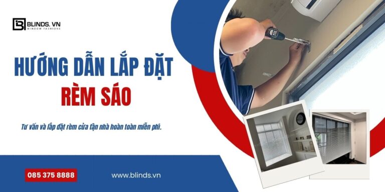 hướng dẫn lắp đặt rèm sáo