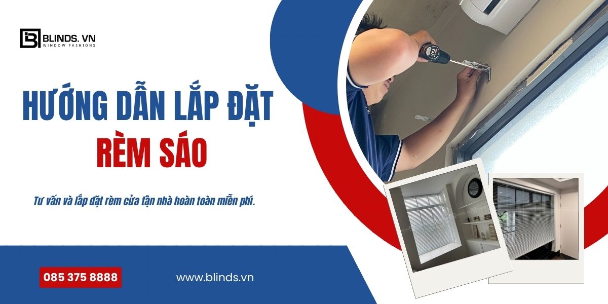 hướng dẫn lắp đặt rèm sáo