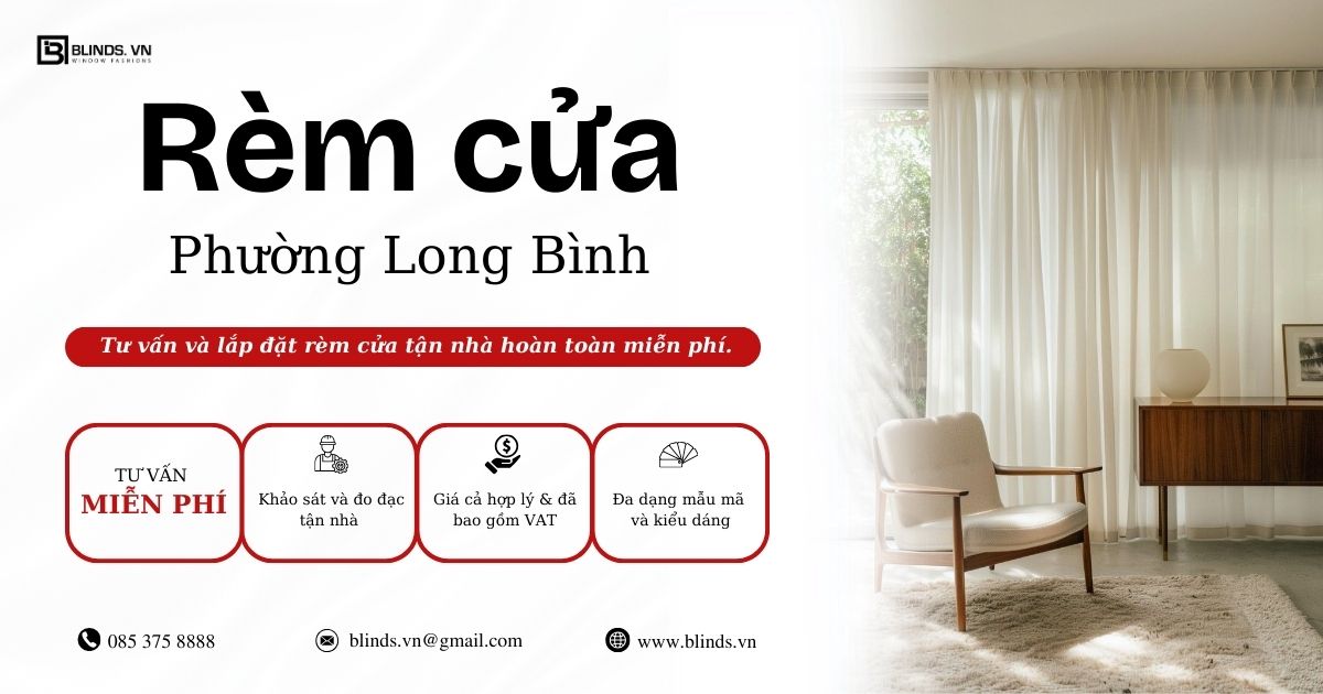 rèm cửa phường long bình